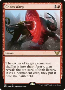 MTG Chaos Warp ** Neon Dynasty Commander ** English - Image 1