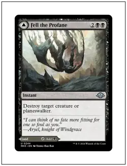 Fell the Profane, Magic the Gathering MTG NM - Image 1