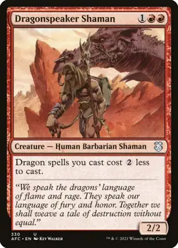 MTG Dragonspeaker Shaman ** Forgotten Realms Commander ** English - Image 1