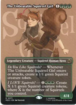 MTG: Marvel Super Heroes: Borderless The Unbeatable Squirrel Girl: LP Condition - Image 1