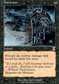 1x Darkness - Foil Moderate Play MTG Magic - Kid Icarus - - Image 1