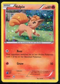 Vulpix 1/12 McDonald's 2015 Confetti Holo Promo English Pokemon Card TCG EXC - Image 1