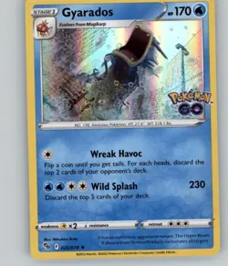 Gyarados 022/078 Holo Rare Pokemon GO Pokemon Near Mint NM - Image 1