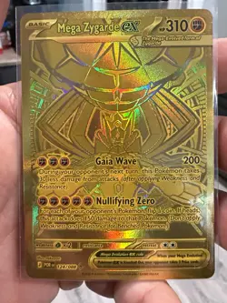 Mega Zygarde EX 124/088 Secret Rare Full Art Holo HP 310 English 2016 - Image 1