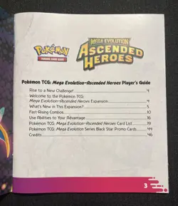 Ascended Heroes Player’s Guide Book from Pokemon TCG Elite Trainer Box ETB - Image 4