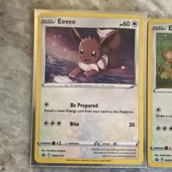 Pokemon TCG Eevee Holo Promo Cards Lot 3 English SWSH095 SWSH118 SWSH127 - Image 2