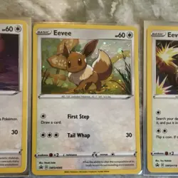 Pokemon TCG Eevee Holo Promo Cards Lot 3 English SWSH095 SWSH118 SWSH127 - Image 3