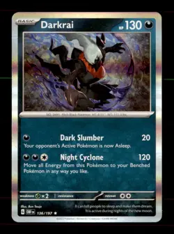 Darkrai 136/197 Rare Obsidian Flames Pokemon Holo Near Mint - Image 1