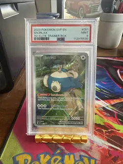Pokemon TCG Snorlax 151 Elite Trainer Box Black Star Promo #051 PSA Mint 9 - Image 1