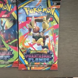 Pokemon Mega Evolution Phantasmal Flames Pack Lot 4 Packs, 10 Cards Each - Image 4
