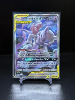 Pokemon Mewtwo & Mew GX SM191 TAG TEAM GX Promo Holo English - Image 1