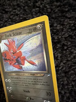 Dark Scizor 2002 Neo Destiny Pokemon Holo 9/105 MP+ - Image 2