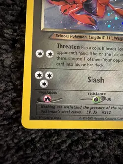 Dark Scizor 2002 Neo Destiny Pokemon Holo 9/105 MP+ - Image 5