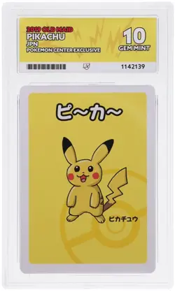 ACE 10 Pikachu Old Maid Pokemon Center Exclusive Japanese Perfect Subgrades - Image 1