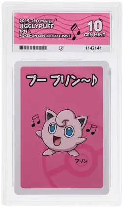ACE 10 Jigglypuff Old Maid Pokemon Center Exclusive Japanese Perfect Subgrades - Image 1