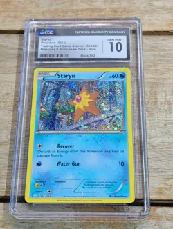 Staryu 004/034 2023 Pokemon Trading Card Game Classic Holo CGC Gem Mint 10 - Image 1