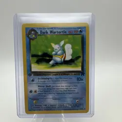 Dark Wartortle 46/82 Uncommon Team Rocket Pokemon 1st Edition Heavily Played - Image 1