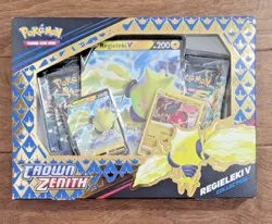 Pokemon TCG Crown Zenith Regieleki V Collection Box - Image 1