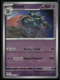 Pokemon Golurk (Master Ball Pattern) Uncommon 043/086 BLK SV: Black Bolt NM - Image 1