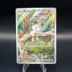 Meowth 2025 Pokemon Phantasmal Flames #106/094 Illustration Rare - Image 1