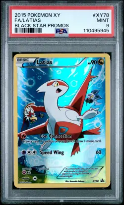 2015 POKEMON XY BLACK STAR PROMO LATIAS #XY78 PSA 9 MINT #110495945 - Image 1