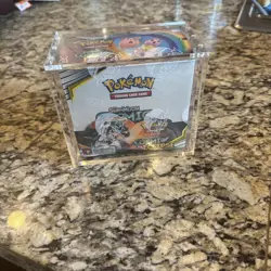 Pokemon Sun & Moon Cosmic Eclipse Booster Box Factory Sealed with Acrylic Case - Image 1