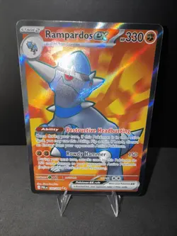 2026 Rampardos ex 100/084 Ultra Rare Pitch Black Pokemon Holo Near Mint - Image 2