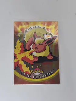 2000 Topps #136 Flareon Holo Foil Pokemon TV Animation Edition Blue Label NM - Image 1