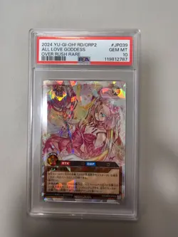 2024 Yu-Gi-Oh! Rush Duel All Love Goddess Over Rush Rare JP039 PSA 10 - Image 1