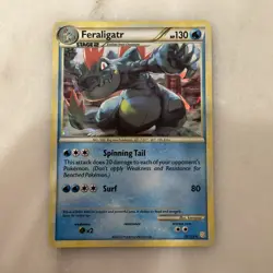 Feraligatr 20/123 Cracked Ice Holo HeartGold SoulSilver Pokemon TCG LP - Image 1