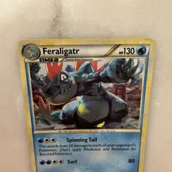 Feraligatr 20/123 Cracked Ice Holo HeartGold SoulSilver Pokemon TCG LP - Image 5