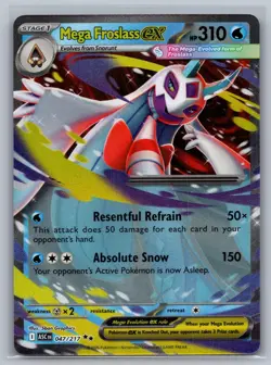 Mega Froslass ex 047/217 Double Rare Ascended Heroes Pokemon Holo Near Mint - Image 1