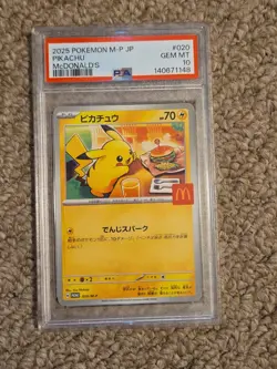 2025 Pokemon M-p Jp Pikachu Mcdonald's Psa 10 - Image 1