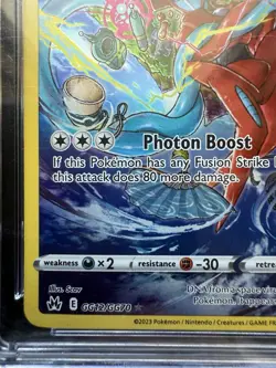 Pokemon Deoxys GG12/GG70 Crown Zenith: Galarian Gallery Holo Blue Label CGC 10 - Image 5