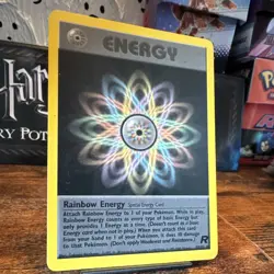 Pokemon TCG Rainbow Energy 80/82 Team Rocket Rare Special Energy Unlimited EN - Image 3