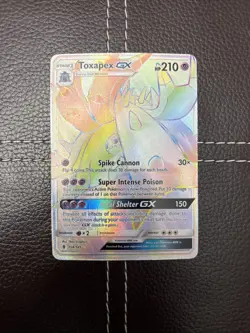 Pokemon TCG - Toxapex GX - 154/145 - Guardians Rising - LP Secret Rare (2017) - Image 1