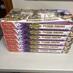 Sam's Club Pokemon Ascended Heroes Focused Fighters Premium Collection 6 Boxes - Image 1