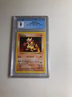 Pokemon Magmar Base Set Shadowless 1st Edition #36 CGC 9 Mint - Image 1