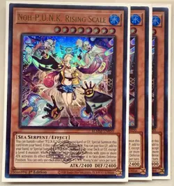 3x Noh-P.U.N.K. Rising Scale 1st Edition Ultra Rare BLMM-EN050 Yu-Gi-Oh - Image 1