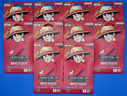 10 x One Piece TCG OP-13 Carrying On His Will Sleeved Booster Pack English Lot - Image 1