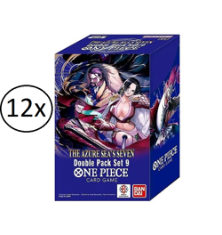 One Piece TCG DP-09 Double Pack Set 9 The Azure Sea's Seven *Lot Of 12* - Image 1