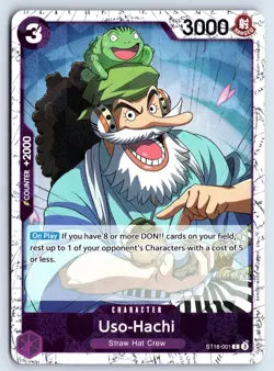 Uso-Hachi (Lightly Played)Pirate Foil ST18-001 One Piece Premium Booster Vol. 2 - Image 1