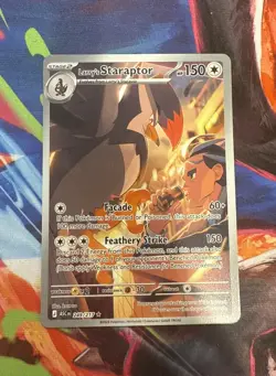 Pokemon TCG Ascended Heroes Larry's Staraptor 249/217 Illustration Rare Full Art - Image 1