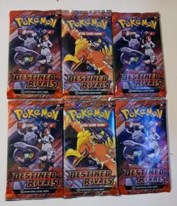Pokemon TCG Lot Of 6 Scarlet & Violet Destined Rivals Booster Pack 10 Cards - Image 3