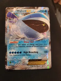 Pokemon Wailord EX XY Primal Clash 38/160 NM Ultra Rare Card - Image 1