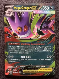Mega Gengar ex 056/094 Double Rare Pokemon Card NM - Image 1