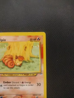 Pokemon TCG Vulpix Neo Destiny Card 91/105 - Image 3