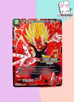 Dragon Ball Trading Card - Vegeta Championship 2018 PROMO Karte P-063 PR Foil - Image 1