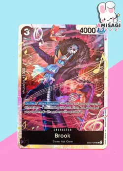 One Piece Card Game - Brook EB01-046 SR Englisch Foil Karte TCG Anime Manga - Image 1