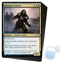 DIREGRAF CAPTAIN X4 Innistrad: Midnight Hunt: Commander Magic MTG MINT CARD - Image 1